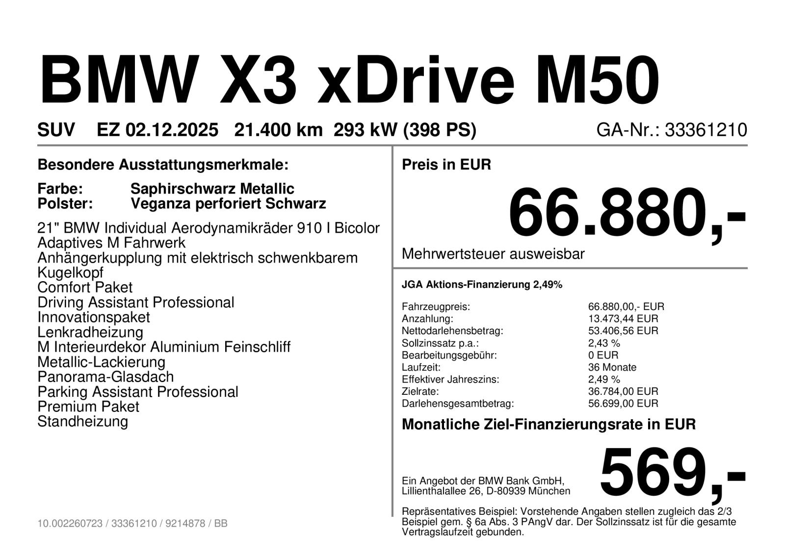 BMW X3 M50 - Bild 4