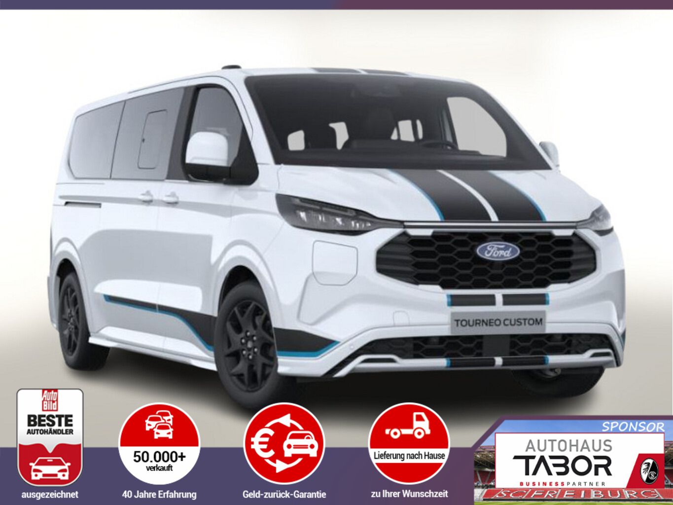 Ford Tourneo Custom PHEV Sport L2 LED SHZ UVP-26%*