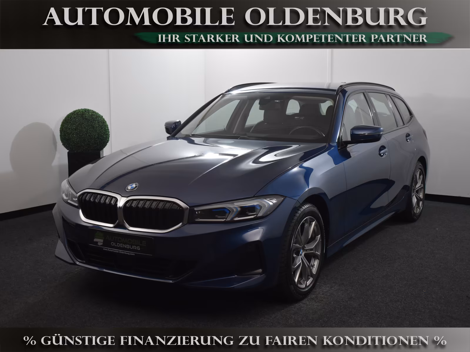 BMW 3 Series d Touring *ACC*AHK*Leder*H&K*Ad.LED*LiveCock, миниатюра 2