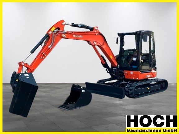 Kubota U56-5 GLS2 Powertilt HS03 + Löffelset