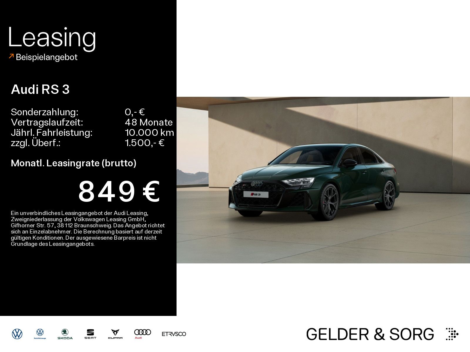 Audi RS3 Limousine 2.5 TFSI qu. *Matrix*Pano*Keramik*