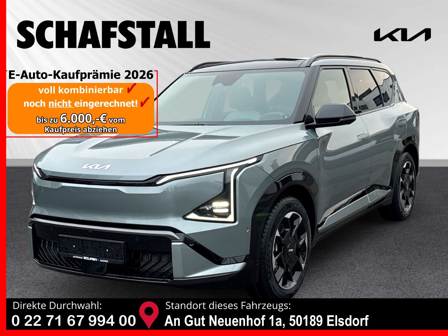 Kia EV5 81,4-kWh 2WD GT-Line Privat Pano Drive Novem