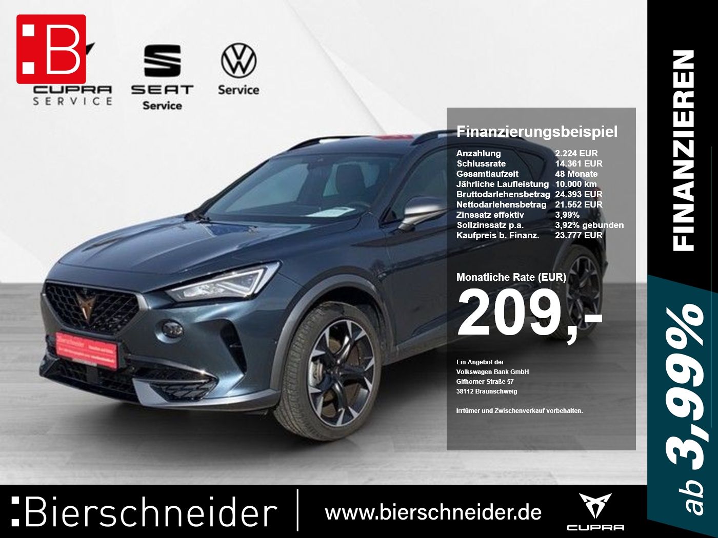 Cupra Formentor 1.5 TSI DSG 19 Zoll Fahrass. XL KAMERA