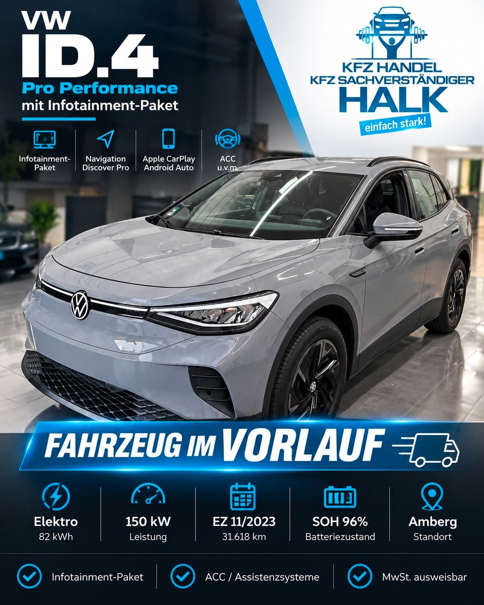 Volkswagen ID.4 Pro Performance 150 kW, Batterie 82 kWh