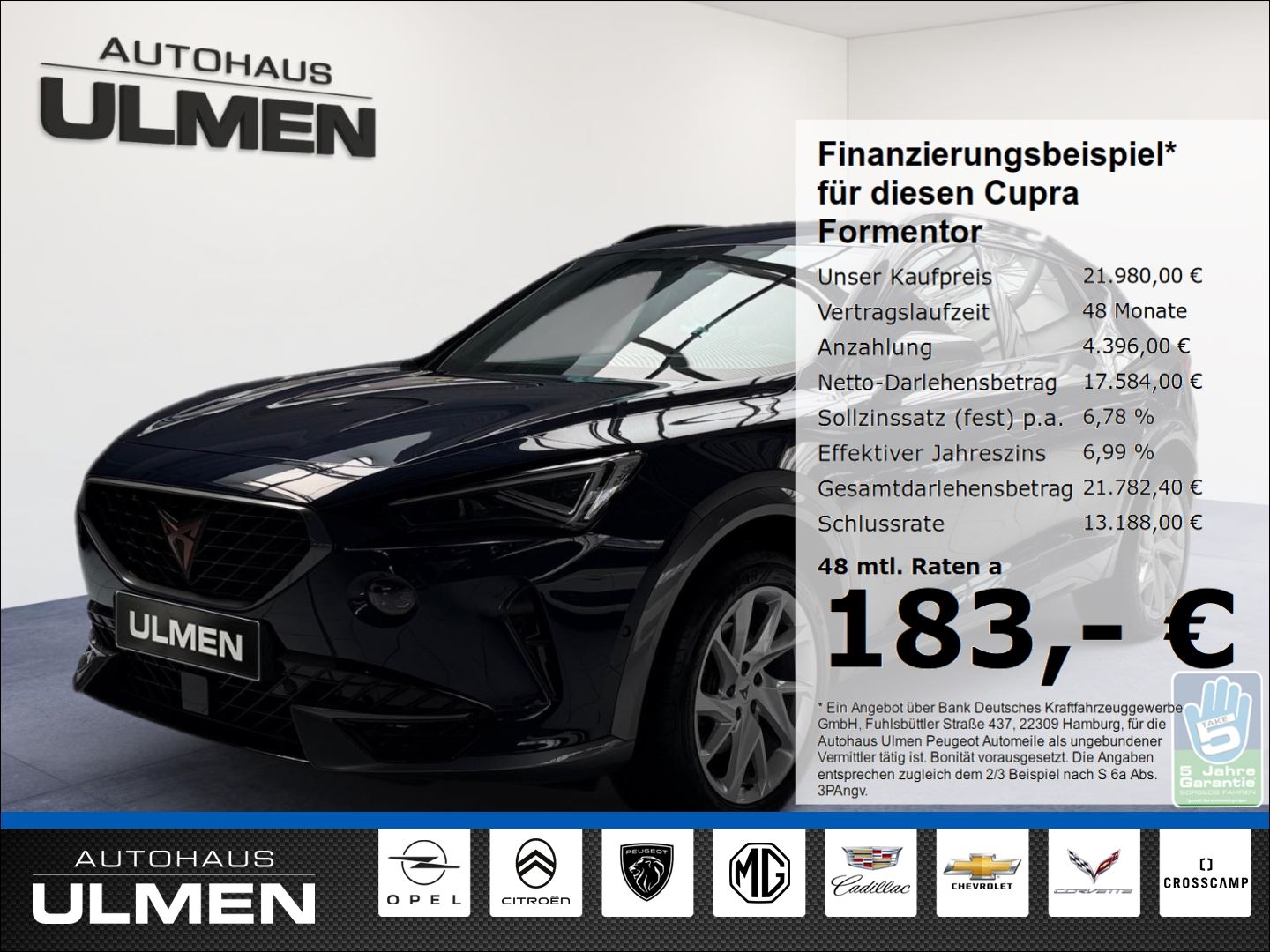 CUPRA Formentor 150 Digitales Kombiinstrument Navi SHZ