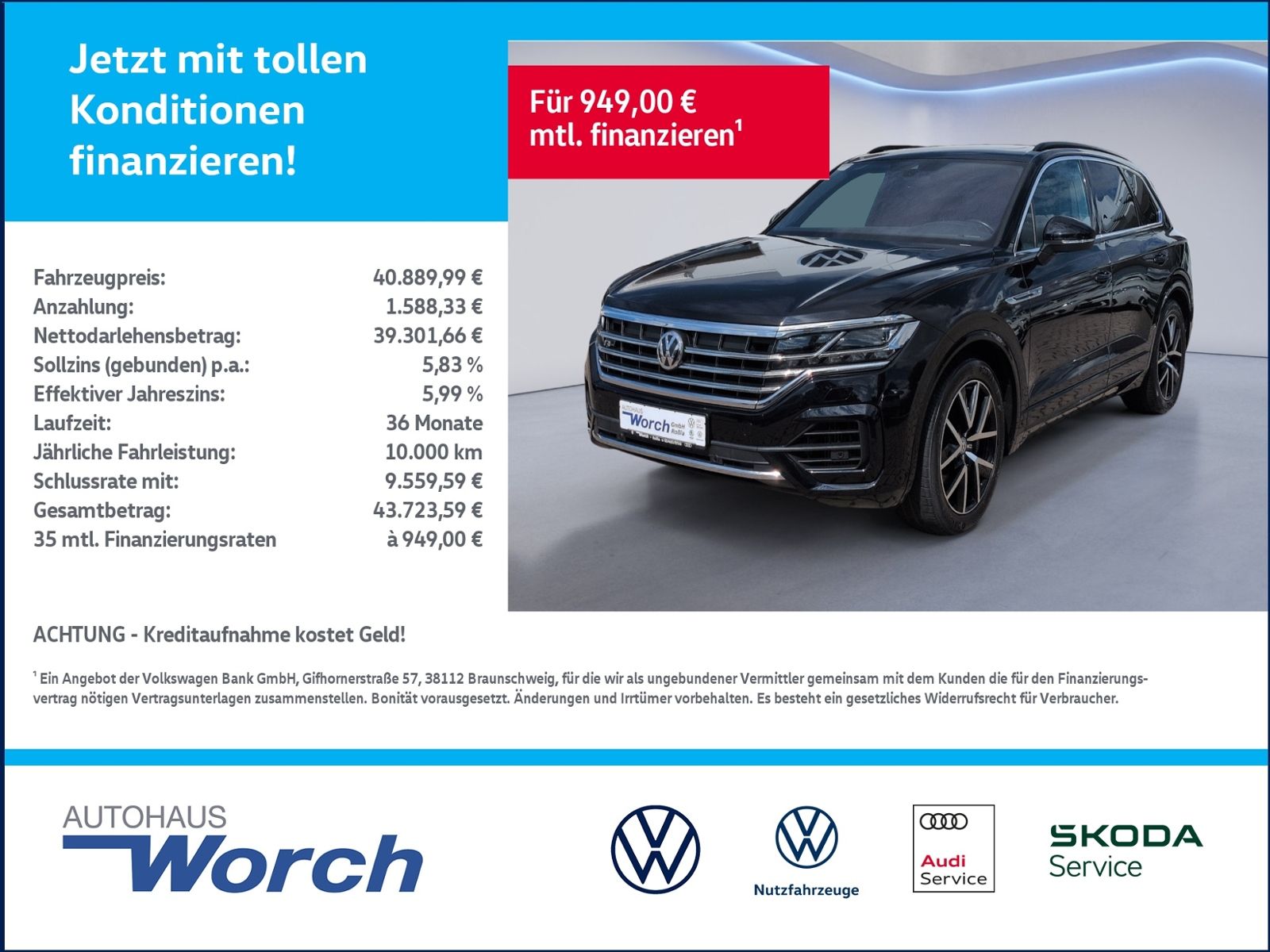 Touareg V8 TDI R Line LEDER+STHZ+AHK+PANO