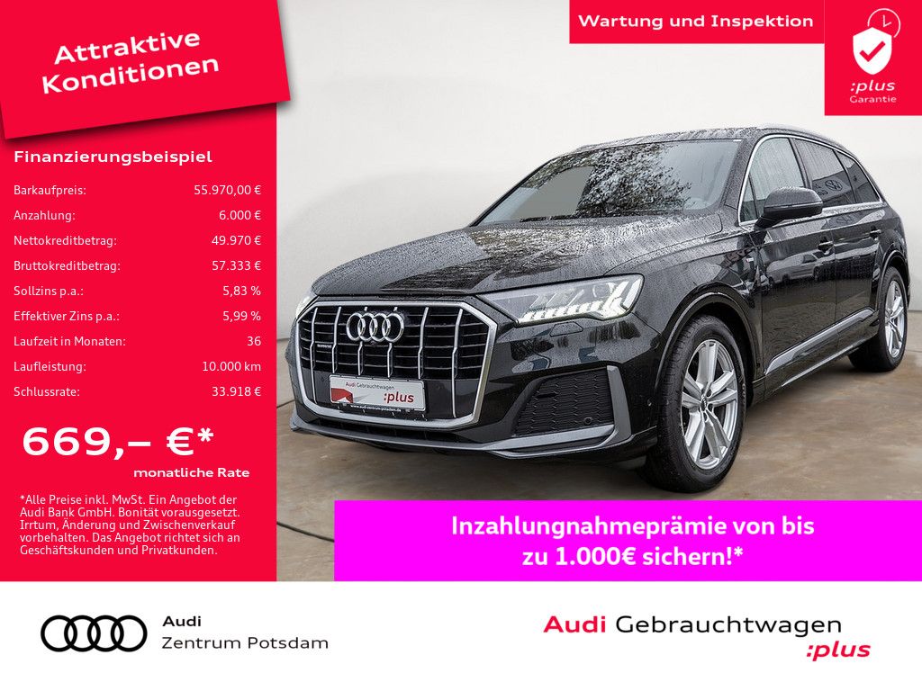 Audi Q7 S line 50 TDI quattro MATRIX AHK B&O STANDHZ