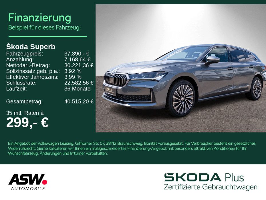 Skoda Superb Combi L&K 2.0 TDI DSG Navi RFK LEDER AHK