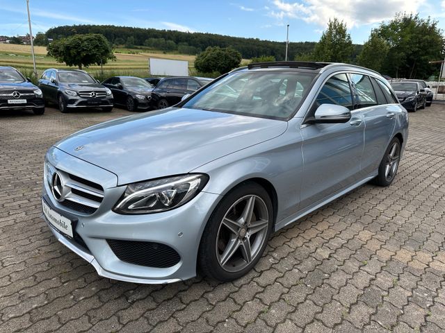 MERCEDES-BENZ C 200 T AMG LINE PANO LEDER NAVI LED KAMERA