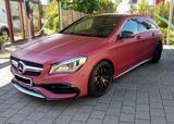 Mercedes-Benz rot matt foliert - 8-fach bereift - PANO - Mercedes CLA 45 AMG Shooting Brake mit Schiebedach