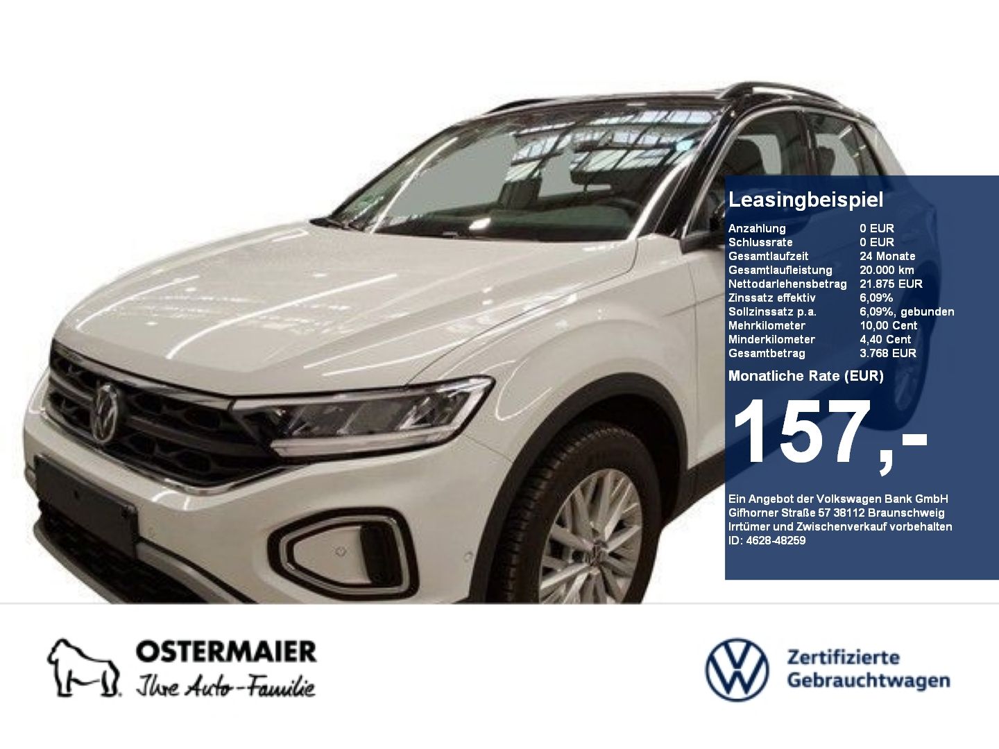 Volkswagen T-Roc LIFE 1.0TSI 116PS ACC.5J-G.NAVI+VC.2xPDC.L