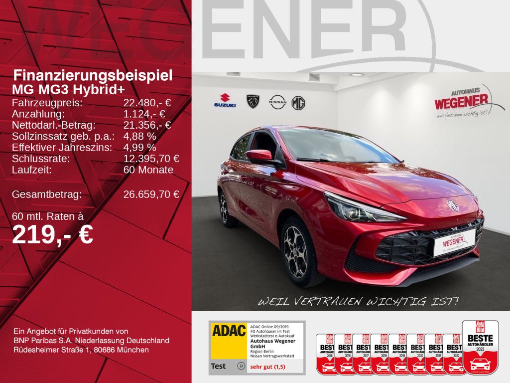 MG3 Hybrid+ Luxury LED|Sitz-&Lenkradhzg|360|ACC imagem 2
