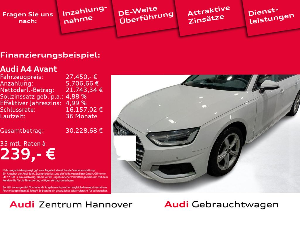 A4 Avant 35 TFSI advanced Kamera Navi LED