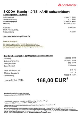 Fahrzeugabbildung Skoda Kamiq 1,5 TSI >AUT/NAV/LED/PDC/SHZ<