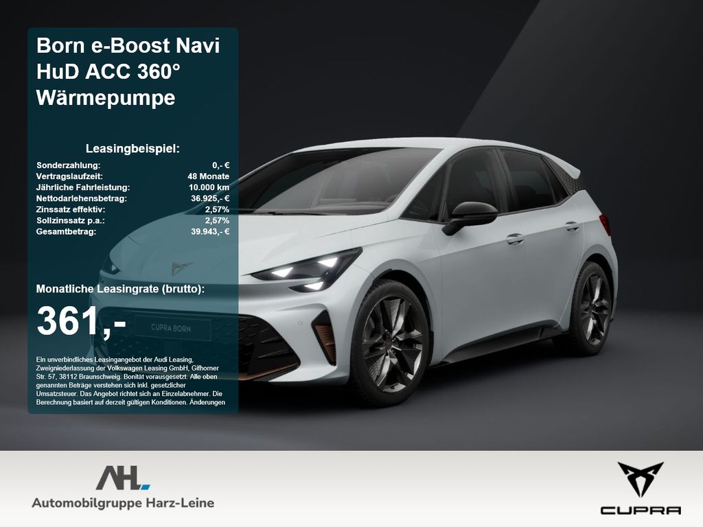 Cupra Born e-Boost Navi HuD ACC 360° Wärmepumpe