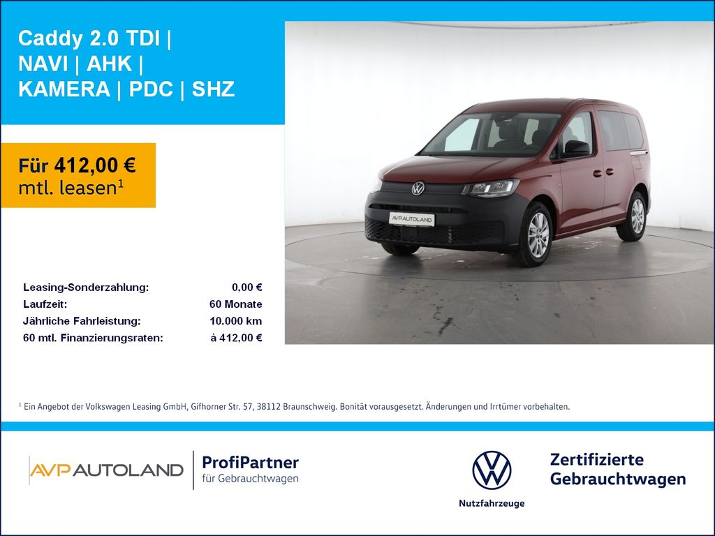 Volkswagen Caddy 2.0 TDI | NAVI | AHK | KAMERA | PDC | SHZ