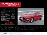 Audi A4 Avant 40 TFSI S line LED NAVI AHK ACC B&O 19" - mit Benzin-Antrieb: Rot, Teilleder, Kombi