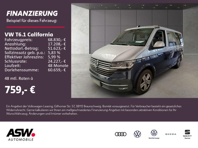 Volkswagen T6.1 California Ocean 2.0TDI 4M DSG NAVI RFK AHK