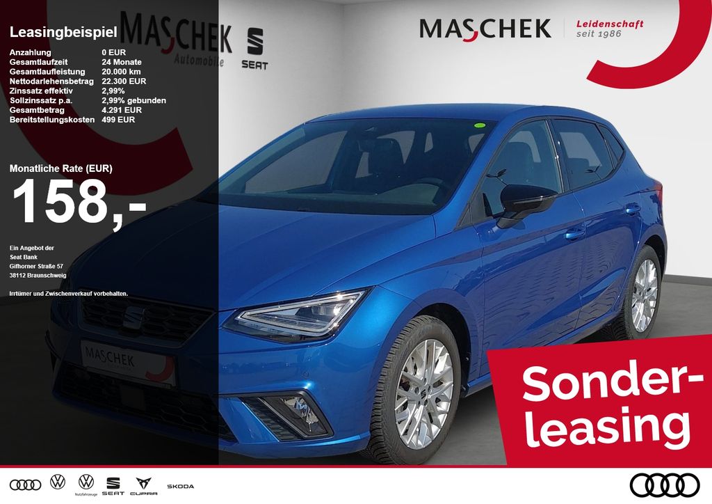 Seat Ibiza FR 1.5 TSI DSG Sonderleasing Navi RearView