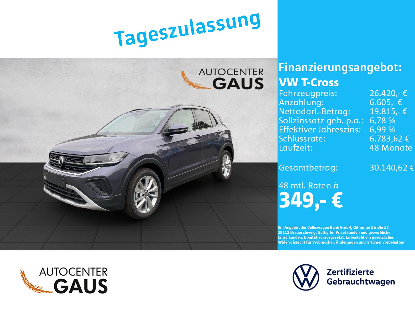 Volkswagen T-Cross Life 1.0 TSI DSG LED ACC Kamera CarPlay foto 2