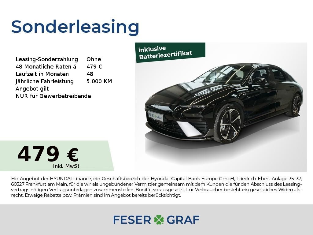 Abbildung Leasingangebot Hyundai Ioniq 6 N-LINE ALLRAD MATRIX-LED CAM LHZ SHZ NAV