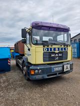 MAN 314 mit Seil Abroller Hersteller NCH - MAN Diesel Abrollkipper 6x4 Abroller