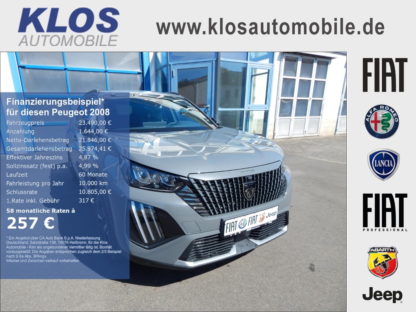 Peugeot 2008 ALLURE PureTech 1.2 100 PS MT6 SICHT ASSIST