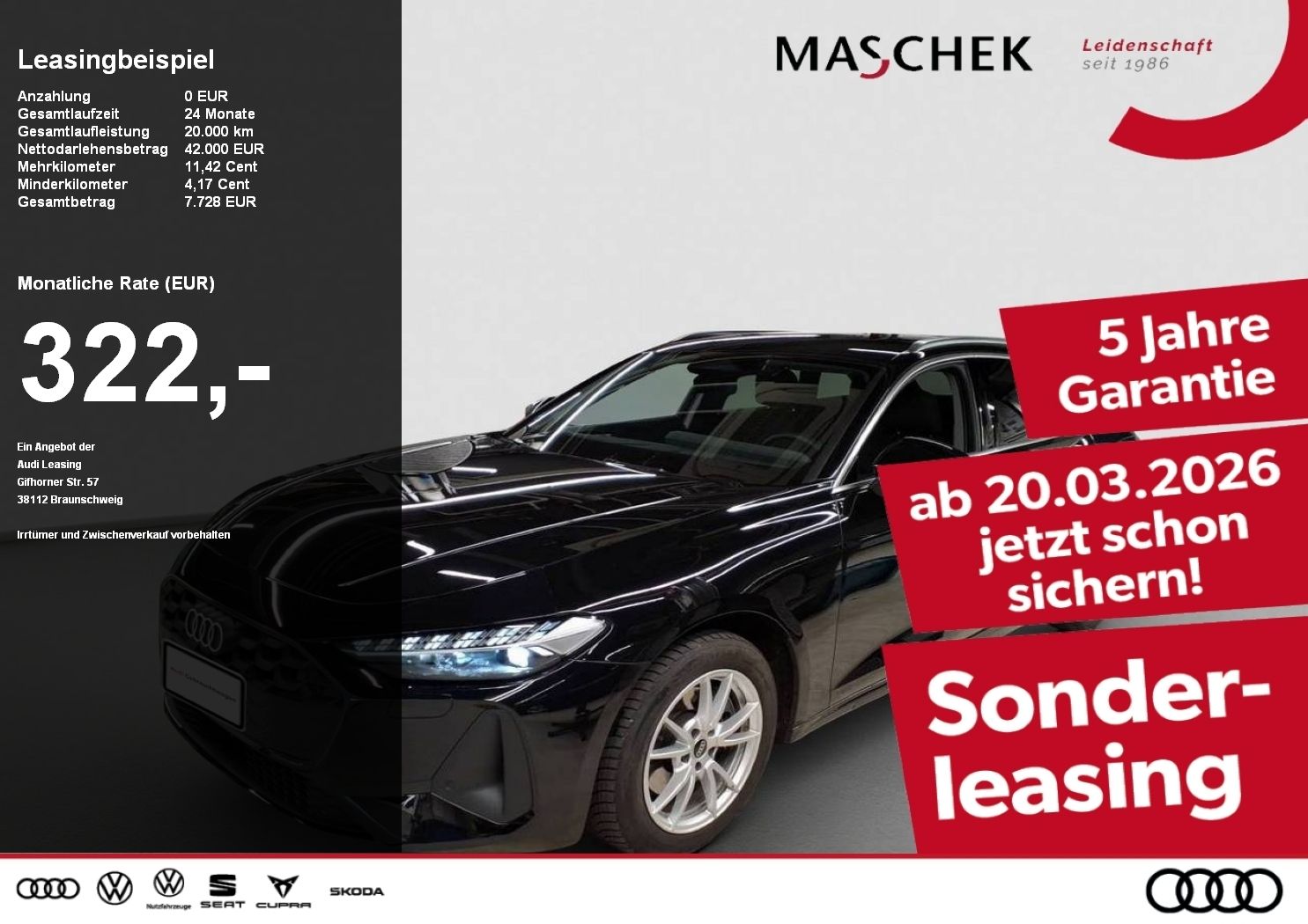 Audi A5 Avant TFSI S tronic Tech ACC R-Cam Parkassist