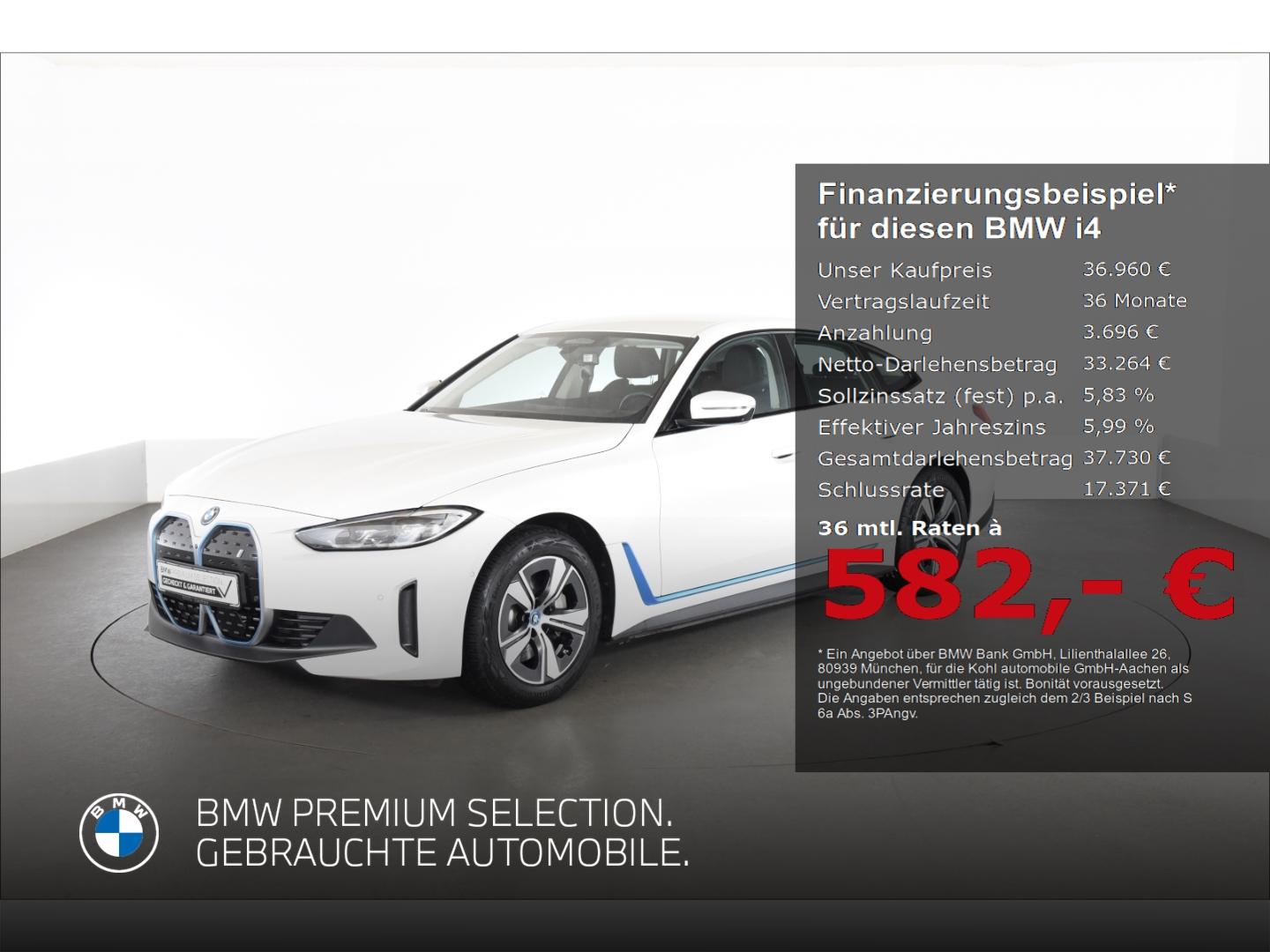 BMW i4 eDrive40 Gran Coupe Lenkradheizung Sitzheizun