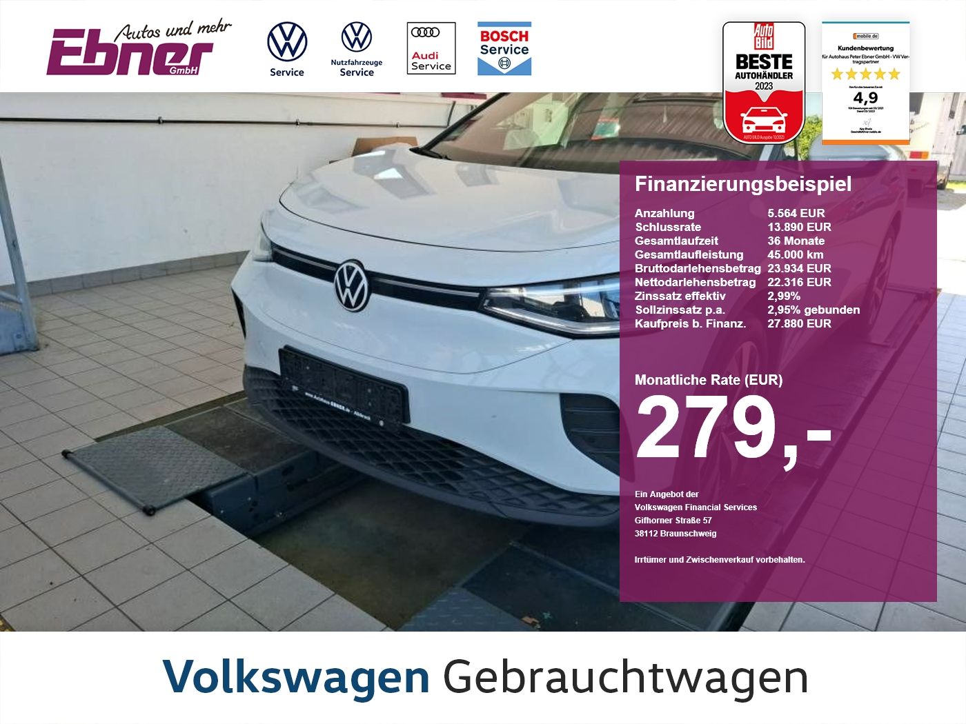 Volkswagen ID.4 DESIGN 82KWh W-PUMPE+MATRIX+ACC+NAVI+APP+20