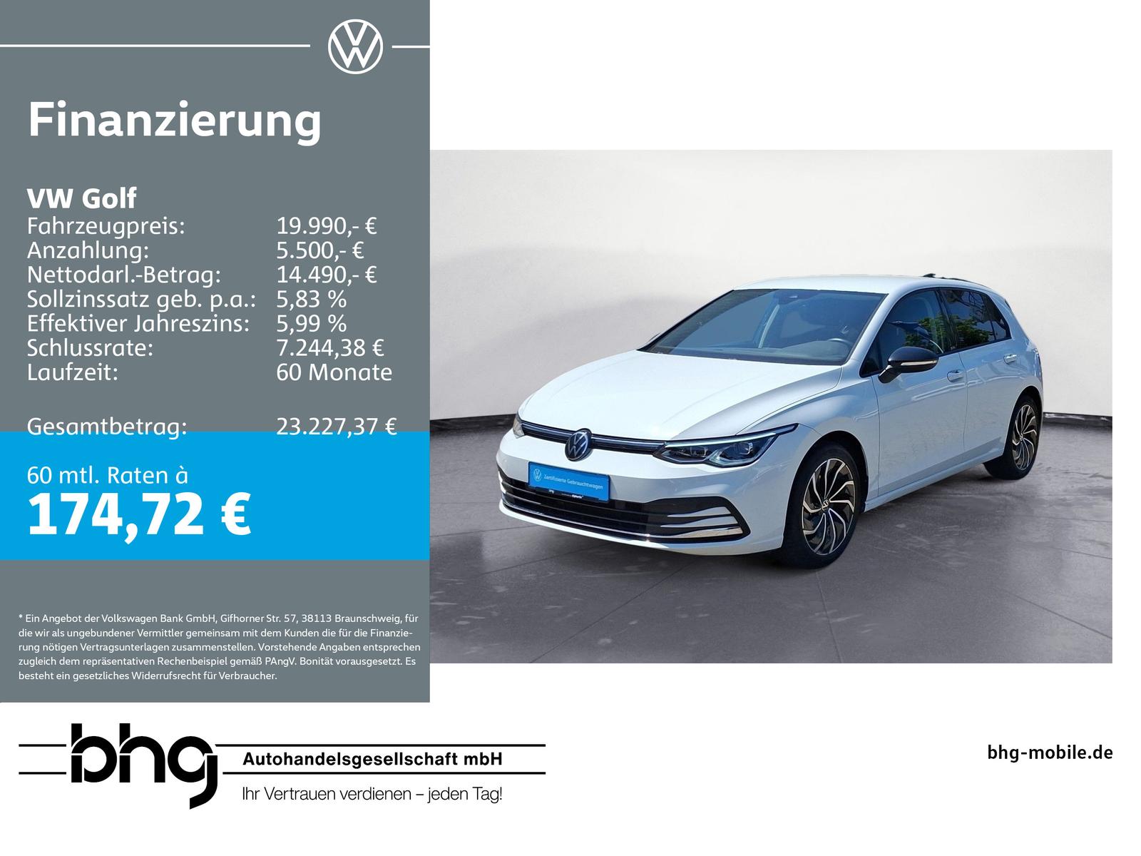 Volkswagen Golf 1.5 TSI Active #AHK #ACC #LED #KAMERA #NAVI