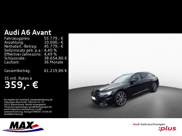 A6 Avant 55 TFSI e QU S LINE 0,5% MATRIX+KAM+AHK