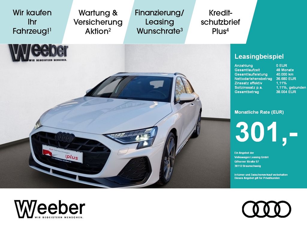 Audi A3 Sportback S line *HUD*LED*NAVI*RFK*APP CONNEC