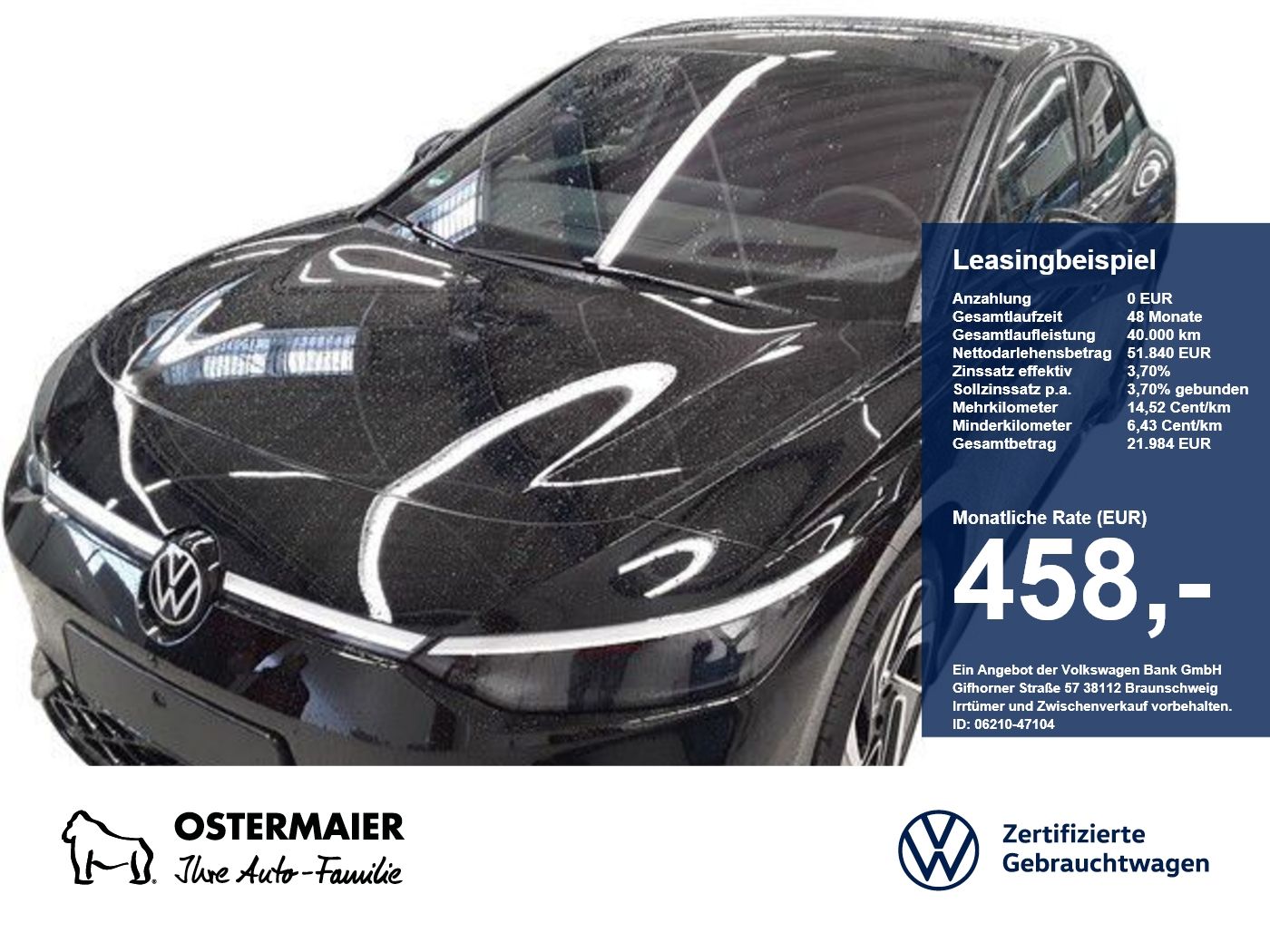 Volkswagen ID.7 GTX 340PS 4M NP.80T ACC.5J-G.AÄRMEPUMPE.AHK