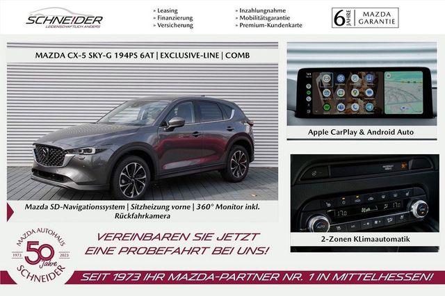 Mazda CX5 e-SKY-G194 M-Hybrid Exclusive Comb/Leder