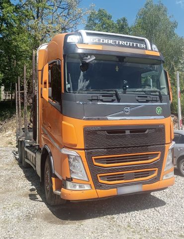 Volvo FH 460, 6x4, Motorbremse, Holztransporter, Kran