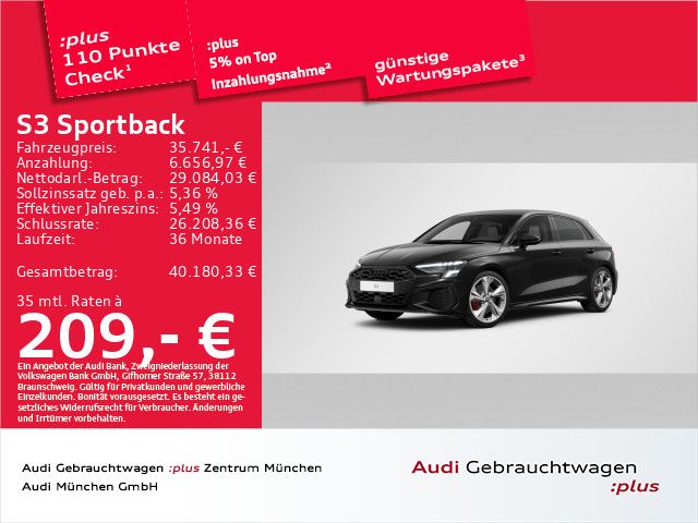 AUDI S3 Sportback TFSI S tronic Navi+/Virtual