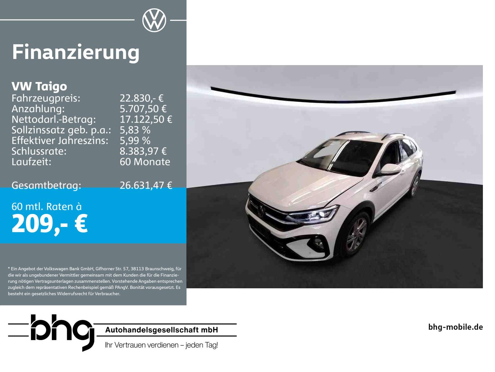 Volkswagen Taigo 1.0 TSI DSG R-Line