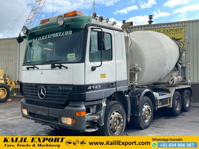 Mercedes-Benz Actros 4143 Mixer 9CBM Schwing 8x4 Full Steel Su