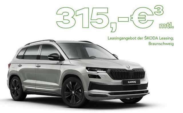 Skoda KAROQ SPORTLINE 1.5TSI DSG|LIMITIERT|315€ RATE