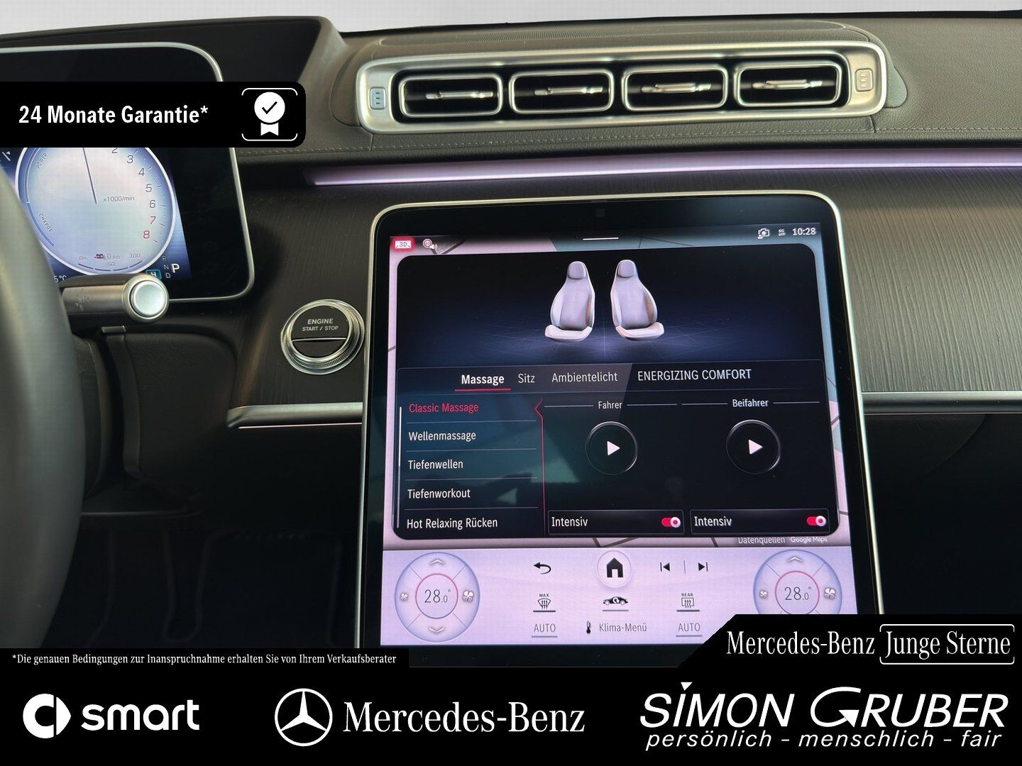 Fahrzeugabbildung Mercedes-Benz S 450 e AMG Chauffeure 4*Massage Guard 360 Burm