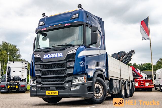 Scania R650 B8x4*4NB PLATFORM/CRANE/V8/RETARDER