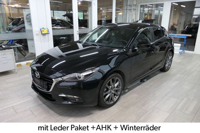 Mazda 3 SKYACTIV Sports-Line Leder+ AHK +Winterräder