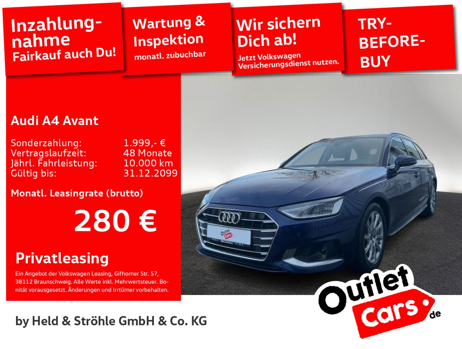 Audi A4 Avant advanced 35 TDI AHK NAVI+ LED PANO SHZ