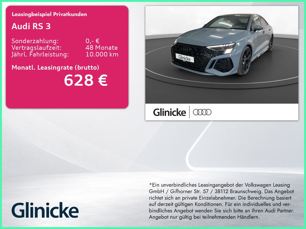 Audi RS3 Limousine 2.5 TFSI qu. RS-Abgas Pano Matrix 
