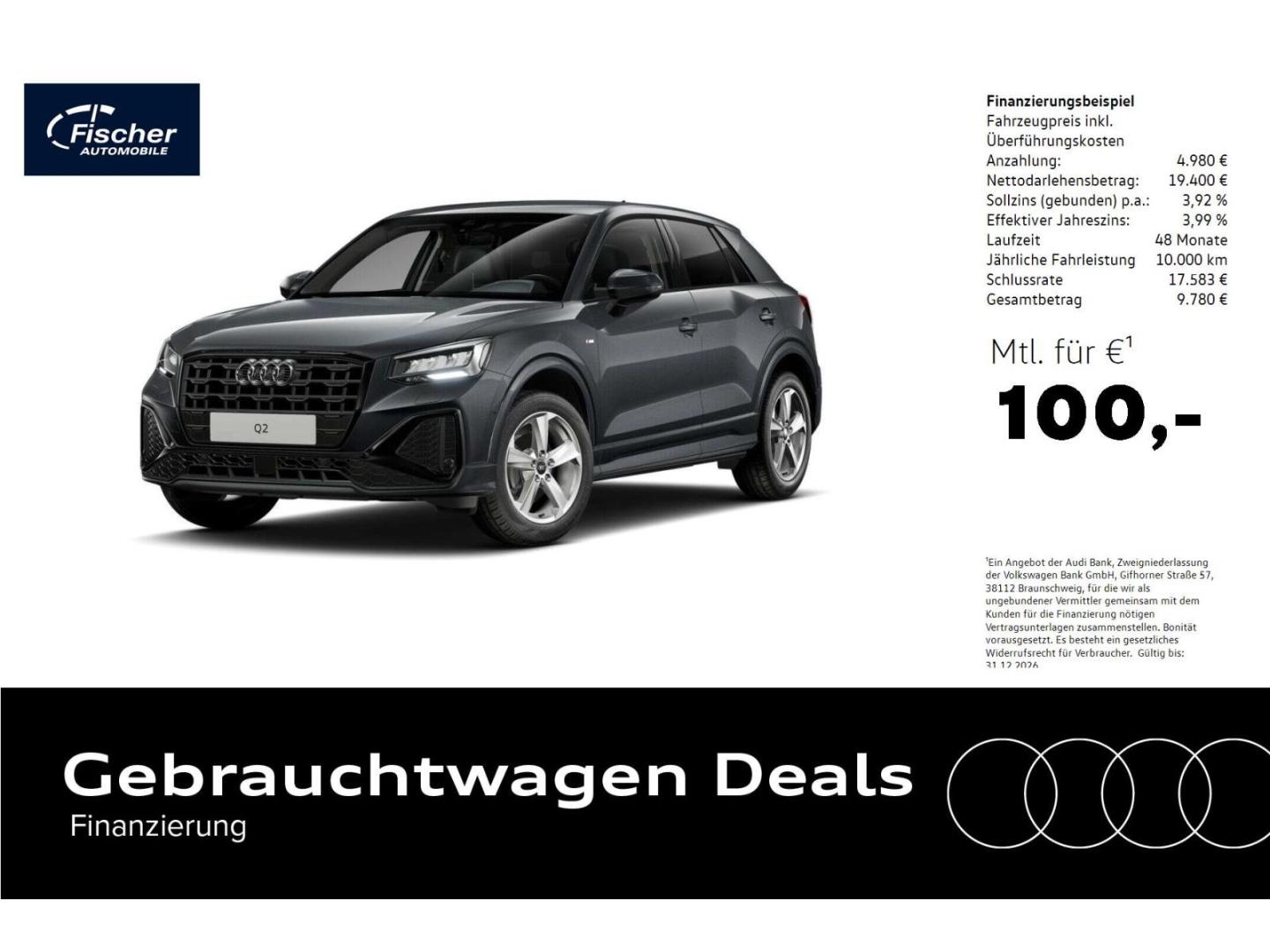 Audi Q2 30 TFSI S line AHK-Vorb./NAV/RFK/SH