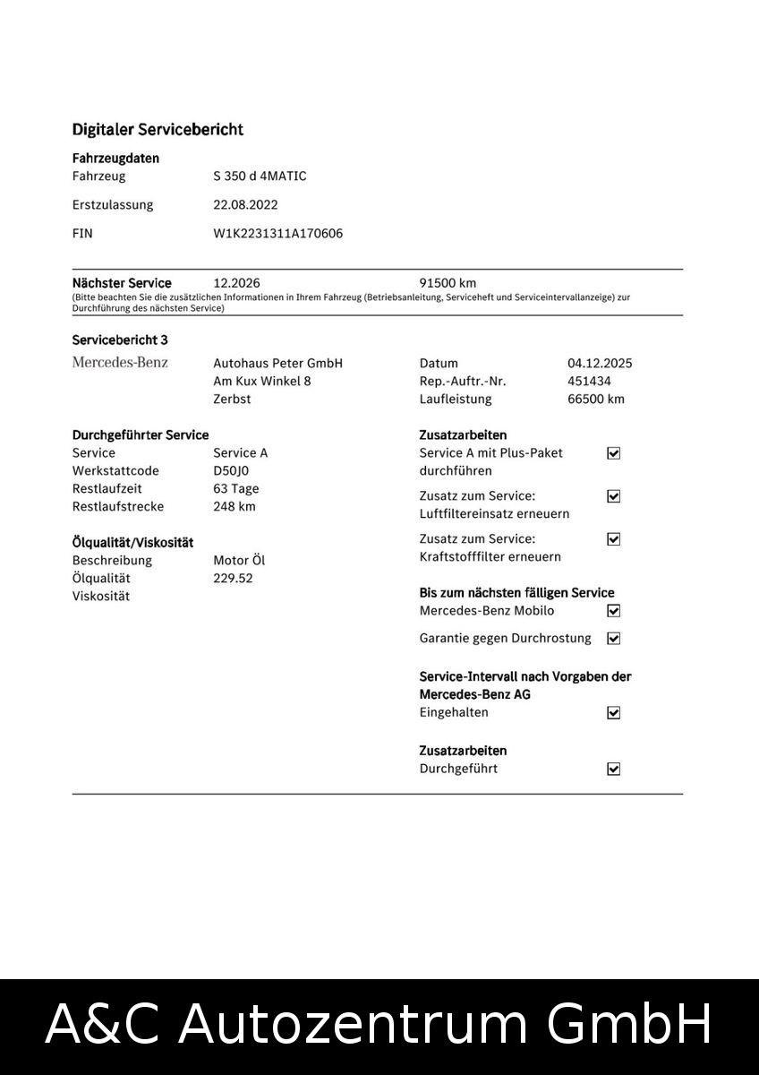 Mercedes-Benz S 350d 4Matic AMG Line Langversion foto 24