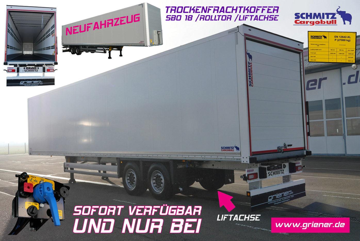 Schmitz Cargobull SBO 18 / ROLLTOR / ZURRLEISTE / LIFTACHSE  NEU !