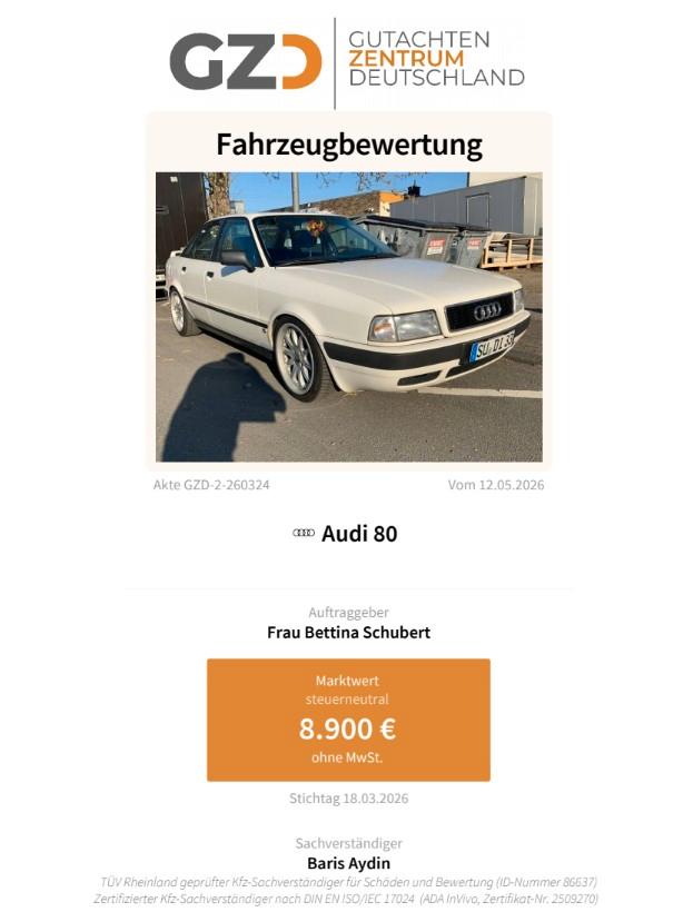 Audi 80 2.3 E, Servo, Klima, eFH, Tuning