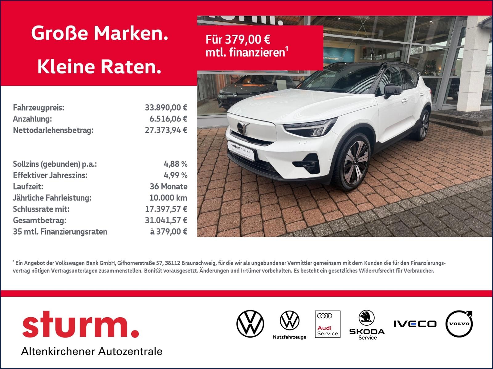 Volvo XC40 Ultimate Recharge Pure Electric 2WD *LED, S